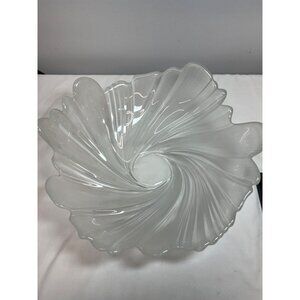 Mikasa Spun Silk Frosted Swirl Centerpiece Bowl 14.25''